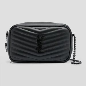 BRAND NEW WITH TAGS: Lou Mini YSL Camera Bag in Smooth Quilted Leather BNWT AUTH
